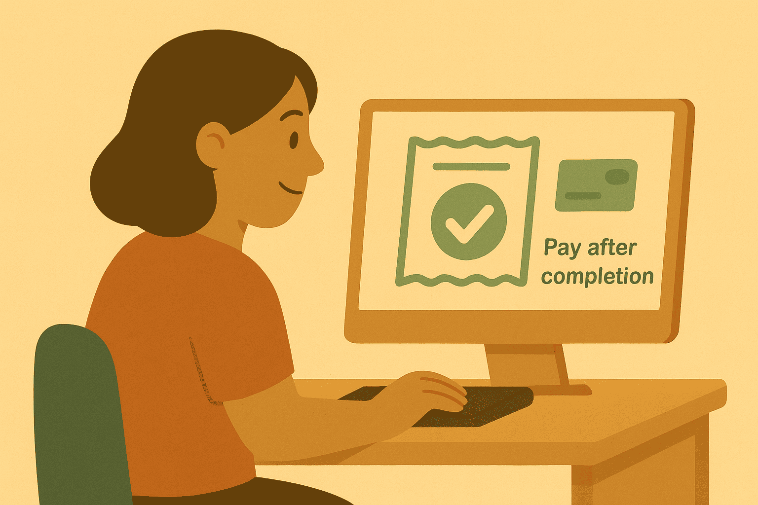 Pay after completion
